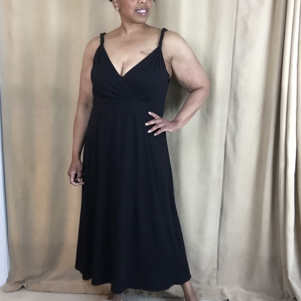 Apostrophe Criss Cross Bodice Maxi Dress 1X